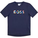 Dunkelblaue HUGO BOSS BOSS Kinder T-Shirts aus Baumwolle für Jungen 