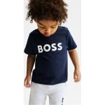 Dunkelblaue HUGO BOSS BOSS Kinder T-Shirts aus Baumwolle für Jungen Größe 74 