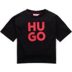 Schwarze HUGO BOSS Kinder T-Shirts aus Baumwolle für Jungen 