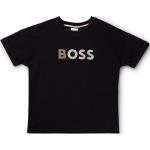 Schwarze HUGO BOSS BOSS Kinder T-Shirts aus Baumwolle für Mädchen 