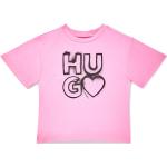 Pinke HUGO BOSS Kinder T-Shirts aus Baumwolle für Mädchen 