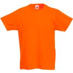 Orange Fruit of the Loom Valueweight Kinder T-Shirts aus Baumwolle Größe 164 