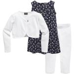 Blaue Sterne Kidsworld Kinderkleider mit Leggings mit Knopf aus Jersey für Mädchen Größe 146 