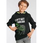 Kapuzensweatshirt KIDSWORLD "CAN'T GET ENOUGH - Spruch" schwarz Jungen Sweatshirts