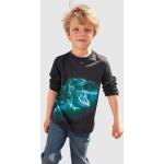 Grüne Langärmelige Kidsworld Print-Shirts aus Jersey für Herren für den für den Herbst 