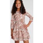 Bunte Unifarbene 3/4-ärmelige Kidsworld Gemusterte Kinderkleider aus Jersey 