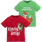 Kidsworld T-Shirt Fuchs Und Dino (packung, 2-Tlg)