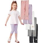 Unifarbene Capri-Leggings für Kinder mit Tiermotiv mit Rüschen für Mädchen Größe 86 für den für den Sommer 