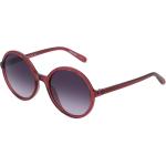Rosa Runde Runde Sonnenbrillen aus Kunststoff für Damen 