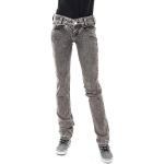 Schwarze Killah Ebel Slim Fit Jeans aus Denim für Damen Größe XL 