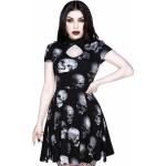 Schwarze Gothic Kill Star Goth Mini Minikleider & kurze Kleider aus Baumwollmischung für Damen Größe S 