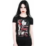 Schwarze Gothic Kill Star Goth T-Shirts für Damen Größe XS 