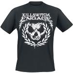 Killswitch Engage Skull Leaves T-Shirt schwarz L 100% Baumwolle Band-Merch, Bands