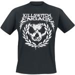 Killswitch Engage Skull Leaves T-Shirt schwarz XL 100% Baumwolle Band-Merch, Bands