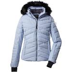 Killtec Damen Ksw 210 Wmn Qltd Jckt Skijacke Jacke in Daunenoptik mit abzippbarer Kapuze und Schneefang, hell stahlblau, 38 EU