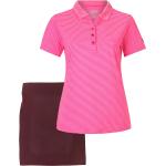 Killtec Damen Poloshirt + Funktionsrock pink/aubergine Gr. 44 - Gr. 44 | Aubergine 44 Rot