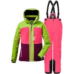 Killtec Mädchen Skianzug Größe 152 aus Skijacke KSW72 apfelgrün und Skihose KSW77 pink
