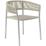 Stapelbarer Sessel Kilt textil beige metall - Ethimo - Metall