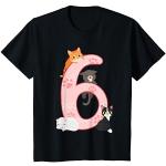Schwarze Katzen Shirts für Kinder mit Tiermotiv für Mädchen Größe 80 