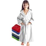 Weiße Arus Kinderbademäntel mit Kapuze aus Frottee für Mädchen Größe 140 