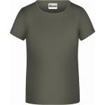 Kinder Basic T-Shirt Mädchen "JN744" - James & Nicholson® dark-grey L