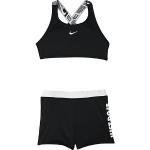 Schwarze Nike Kindersportbikinis aus Nylon für Mädchen Größe 122 für den für den Winter 