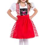 Rote Elegante Kinderfestkleider für Mädchen Größe 98 