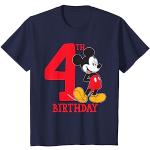 Kinder Disney Mickey Mouse 4th Birthday T-Shirt