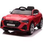 Rote Audi Elektroautos für Kinder aus Kunstleder für 3 - 5 Jahre 