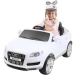 Weiße Audi Q7 Elektroautos für Kinder 
