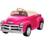 Pinke Chevrolet Elektroautos für Kinder aus Kunstleder für 3 - 5 Jahre 