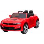 Rote Chevrolet Camaro Elektroautos für Kinder aus Kunstleder 