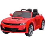 Rote Chevrolet Camaro Elektroautos für Kinder aus Kunstleder für 3 - 5 Jahre 