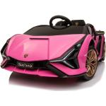 Pinke Lamborghini Elektroautos für Kinder für 3 - 5 Jahre 