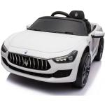 Weiße Maserati Ghibli Elektroautos für Kinder für 3 - 5 Jahre 