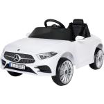 Kinder-Elektroauto Mercedes-Benz CLS 350 Coupé, lizenziert, 2 x 20 Watt Motoren, LED-Scheinwerfer (Weiß)