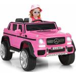 Rosa Mercedes Benz Merchandise Elektroautos für Kinder 
