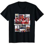 Schwarze Feuerwehrmann Sam Rundhals-Ausschnitt Kinder T-Shirts Größe 80 