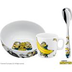 Silbernes WMF Porzellan-Geschirr aus Edelstahl rostfrei 3-teilig 