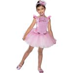 Pinke Mattel Faschingskostüme & Karnevalskostüme mit Pailletten aus Jersey für Kinder Größe 122 