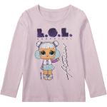 Lila Motiv Langärmelige Peppa Wutz Bio Printed Shirts für Kinder & Druck-Shirts für Kinder mit Schweinemotiv aus Baumwolle für Babys Größe 122 