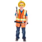 Bauarbeiter-Kostüme aus PVC für Kinder 