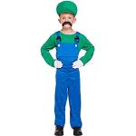 Grüne Super Mario Luigi Faschingskostüme & Karnevalskostüme für Kinder Größe 104 