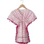Rosa Maxi Druckkleider & bedruckte Kinderkleider aus Baumwolle für Mädchen für den für den Sommer 