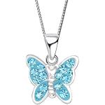 Silberne Motiv Taufketten mit Schmetterlingsmotiv aus Silber für Kinder zur Kommunion 