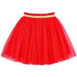 Rote Mini Miniröcke für Kinder & kurze Kinderröcke aus Tüll für Mädchen 