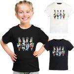 Schwarze Casual Kurzärmelige Naruto Kinder T-Shirts aus Polyester 