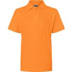 Orange James & Nicholson Kinderpoloshirts & Kinderpolohemden 