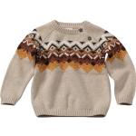 Beige Alana Bio Nachhaltige Norweger Pullover für Kinder Größe 110 für den für den Herbst 