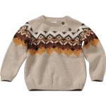 Beige Alana Bio Nachhaltige Norweger Pullover für Kinder für den für den Herbst 